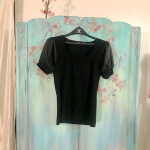 Unique Cyrus black blouse large.
